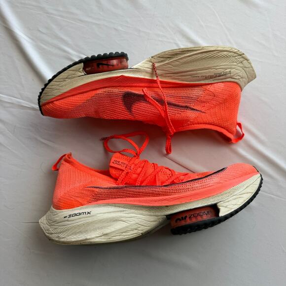 Nike Air Zoomx Atomknit Next% orange race shoes mens size 9